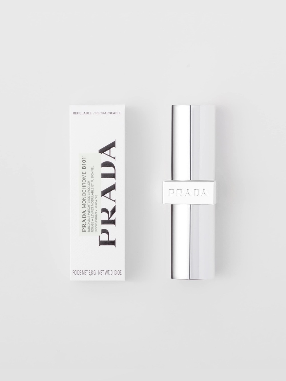 Prada Monochrome Soft Matte Lipstick B101 Tiepolo Full Size NEW